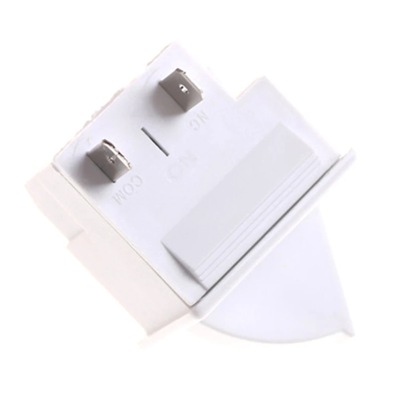 

M2EE Durable White Switch Fridge Parts 5A 250V Refrigerator Door Lamp Switch Adapter Fridge Accessories