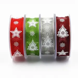 Polyester Ribbon Wedding Party Christmas Ribbon Flower Gift Decoration Diy Clothing Fabric Sewing in Pakistan
