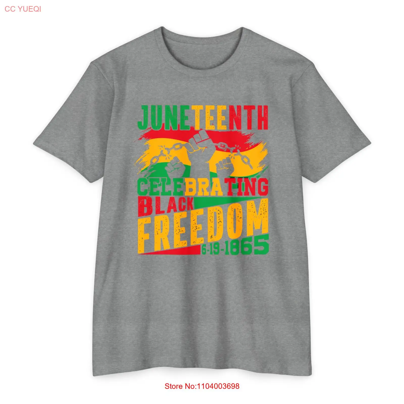 Футболка унисекс с изображением празднования черной свободы