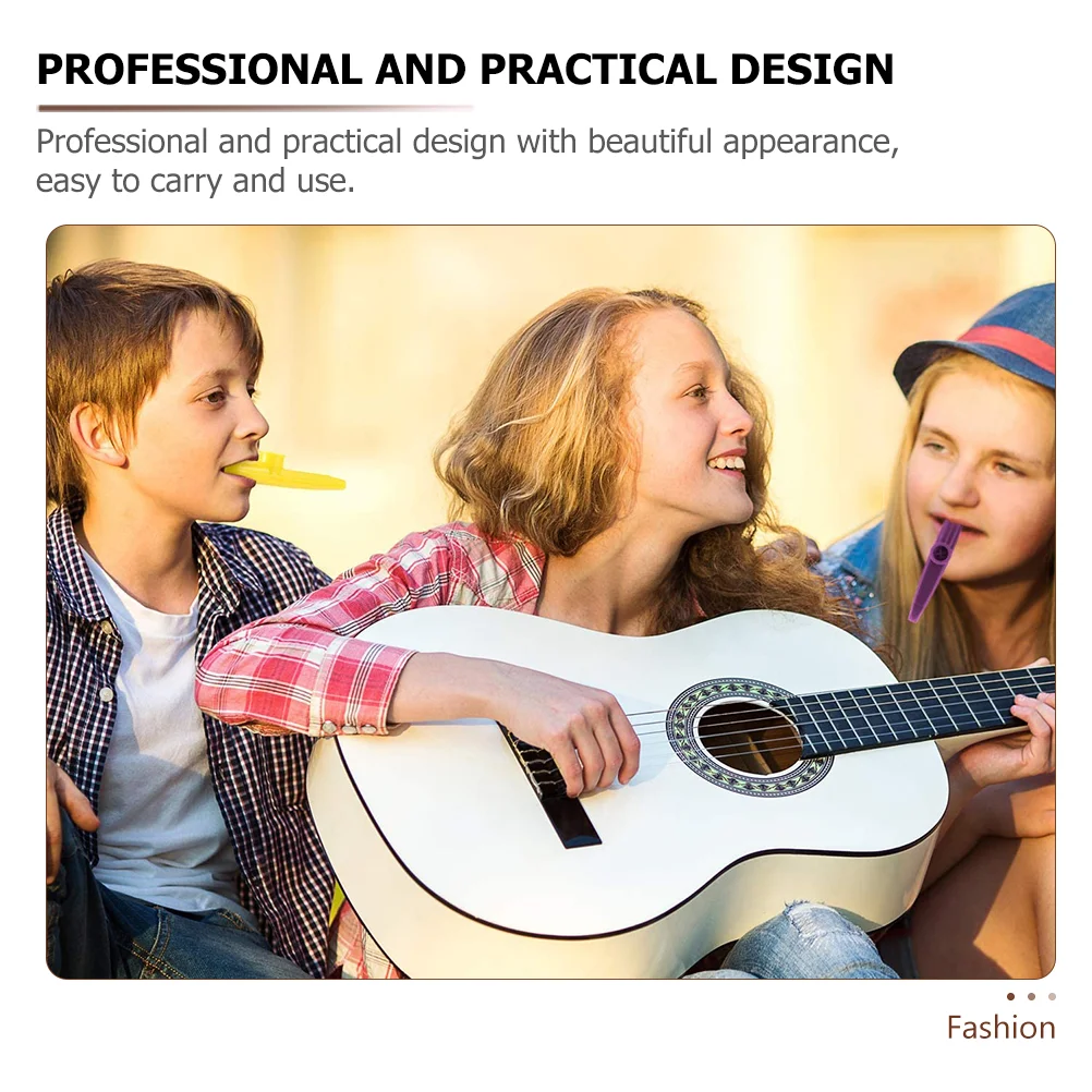 10 шт. портативные детские музыкальные инструменты Kazoo для начинающих пластиковые