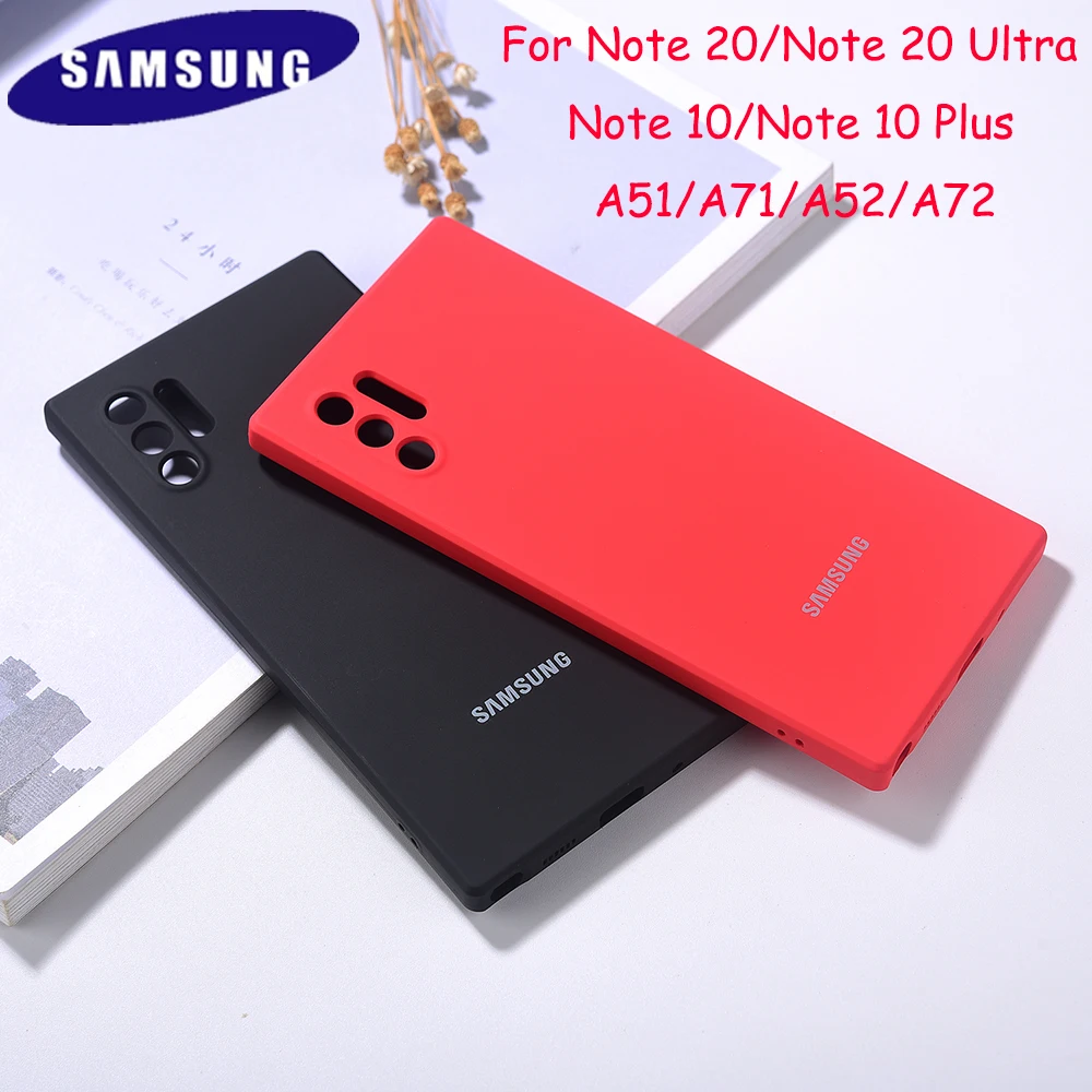Note 10 Plus Оригинальный чехол для Samsung Galaxy 20 Ultra A51 A71 A52 A72 силиконовый высокого