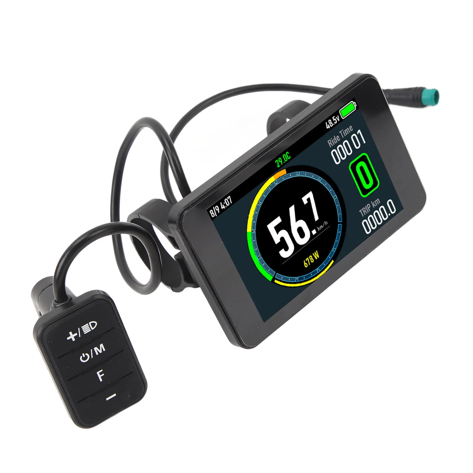 Новый электрический велосипед T8 с цветным дисплеем