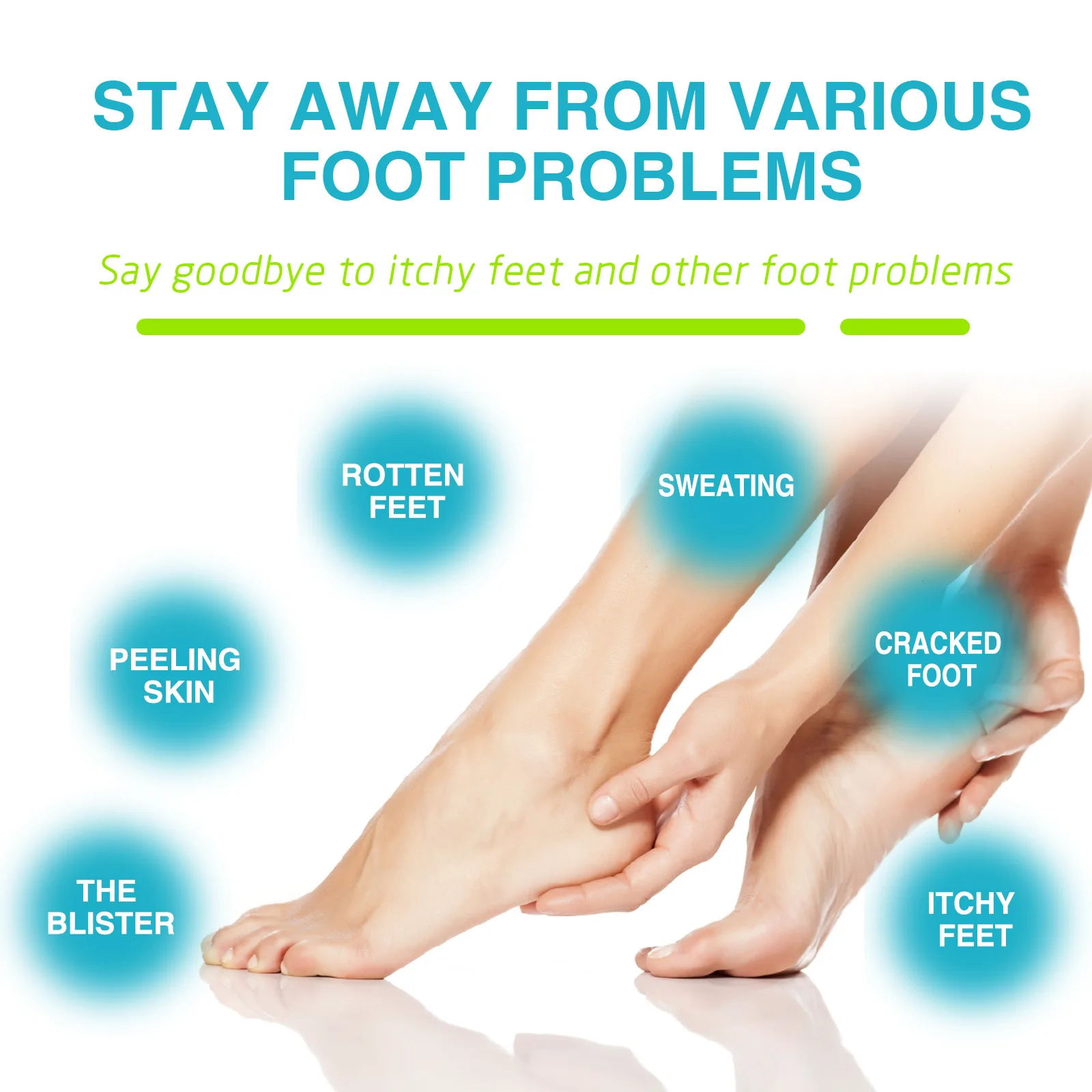 Спрей для ног Кожа Дезодорант против растрескивания Удаление запаха Питательный