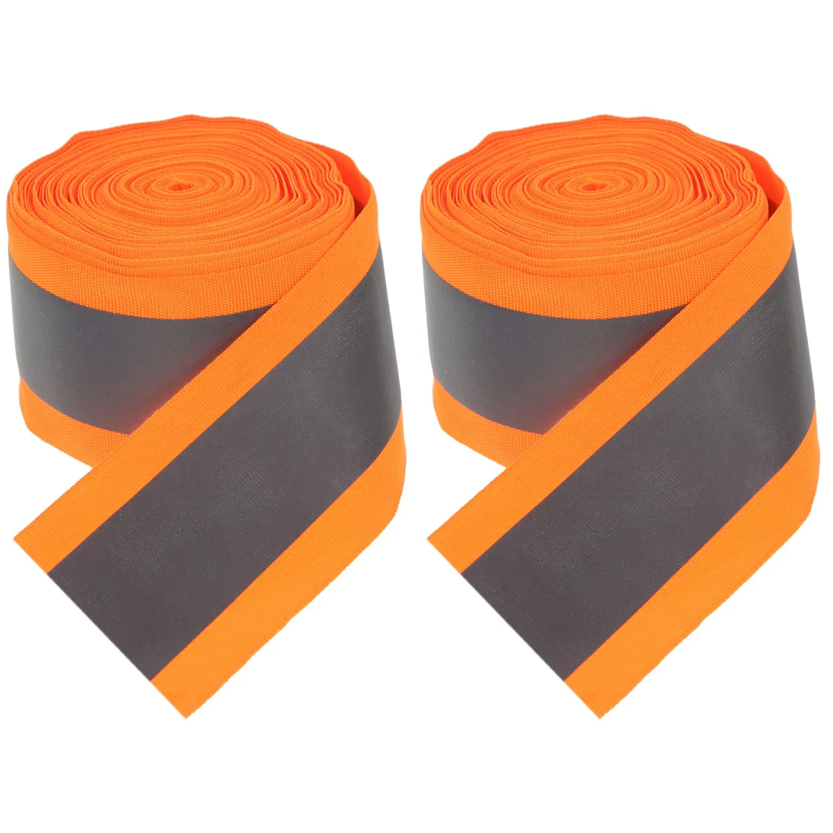 

2 Rolls Men Tank Tops Reflective Fabric Cloth Tape Clothing Polyester Strips for Clothes Man