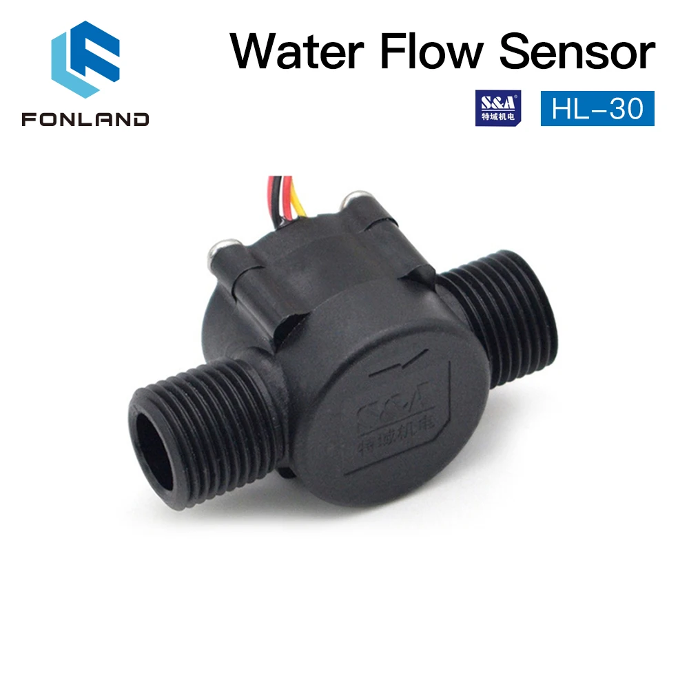 FONLAND Water Flow Switch Sensor HL-30 for S&A Chiller for CO2 Laser Engraving Cutting Machine enlarge