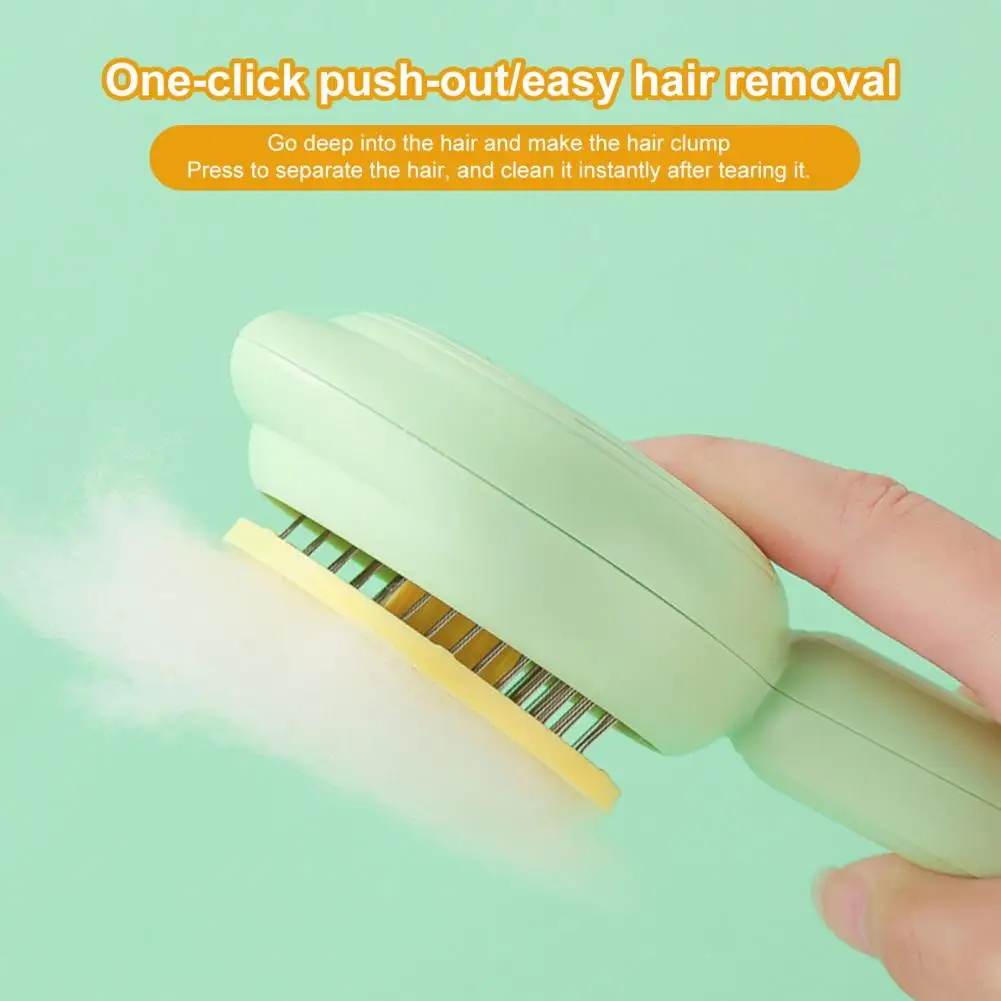 

Pet Massage Comb Efficient Pet Grooming Brushes with Release Button for Shedding Hair Massage for Cats Dogs Cats Comb