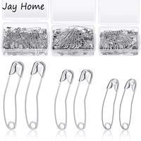 5030pcs 273850mm stainless steel curved safety pins quilting basting pins with plastic box for diy craft making and clothing