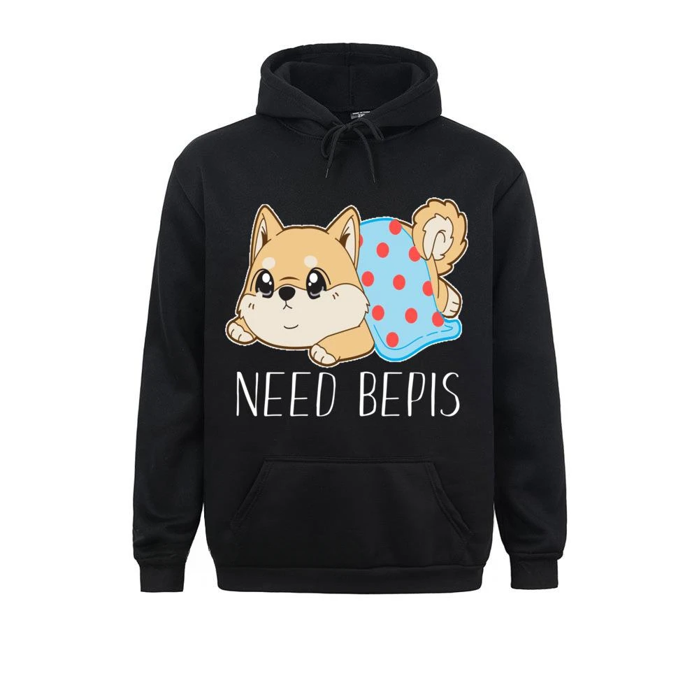 Милый пуловер с капюшоном Shiba Inu Need Bepis мужские толстовки графическим рисунком