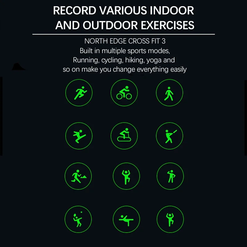 North Edge 2024 Новые GPS часы Мужские спортивные уличные HD AMOLED Дисплей 50 м Банкомат