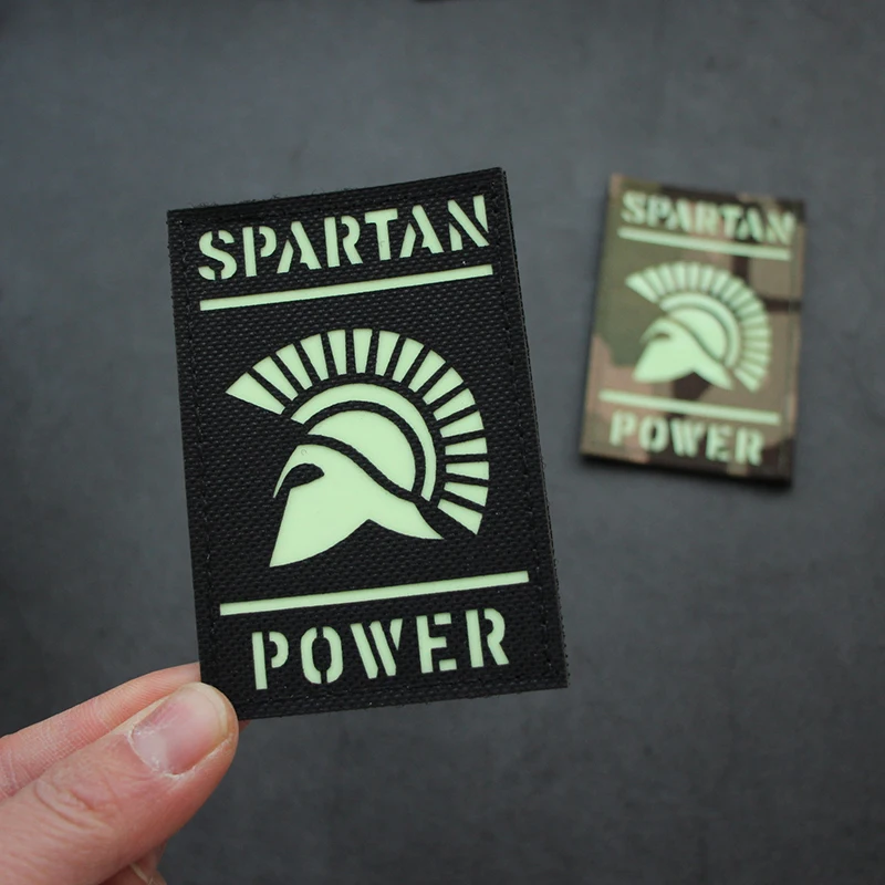 Спартанские мощные нейлоновые светящиеся ИК-патчи военные Светоотражающие