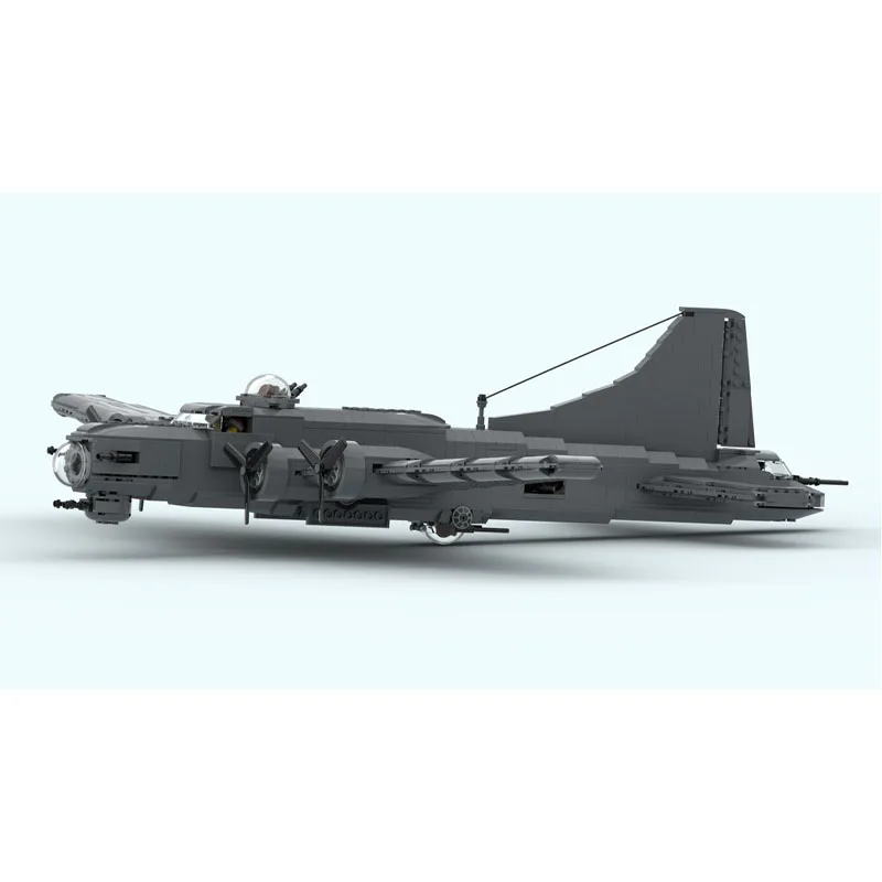 Фото Конструктор MOC-175060: Модель бомбардировщика ВВС B-17, 1604 детали, развивающая головоломка, подарок на День рождения, Рождество, Новый год №5