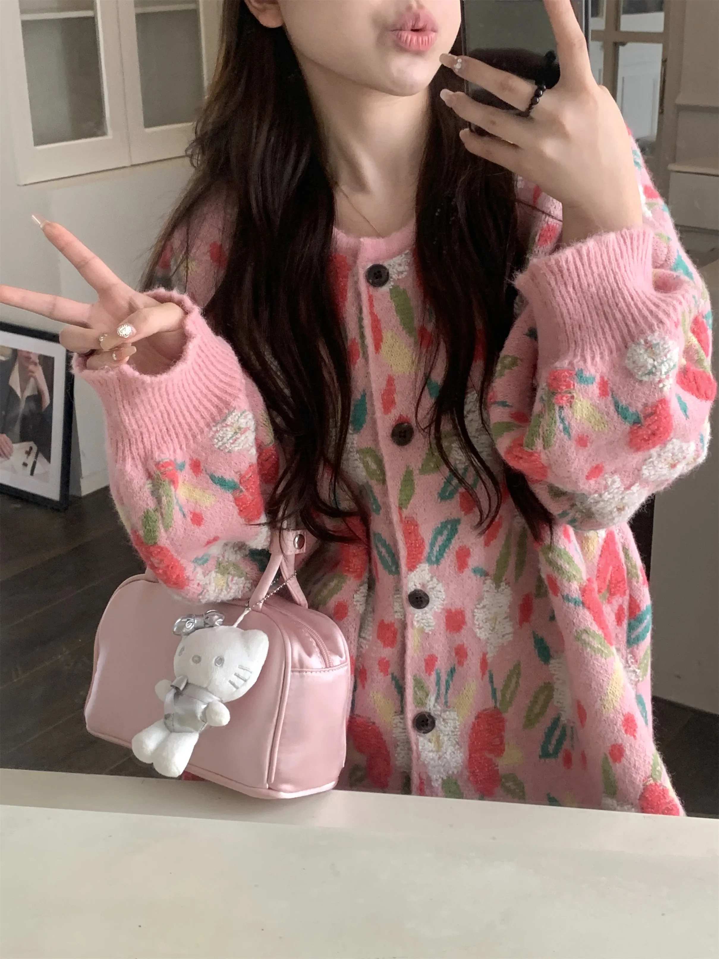 Женский свитер Chubby Girl High Sense Super Nice Idle Sle осенний новый больших размеров с милым