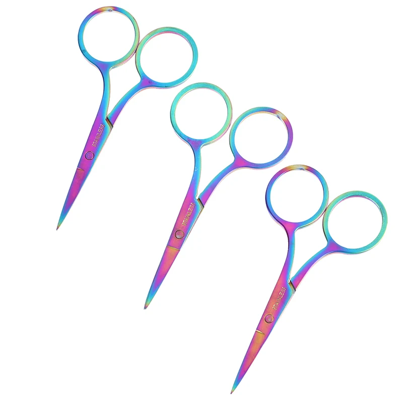 

Stainless Steel Eyebrow Scissor Small Nail Tools Eyebrow Nose Hair Trim