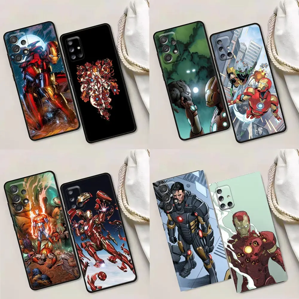 

Phone Case for Samsung A01 A02 A03s A11 A12 A13 A21s A22 A31 A32 A41 A42 A51 4G 5G TPU Case Cover Marvel Iron Man Comics