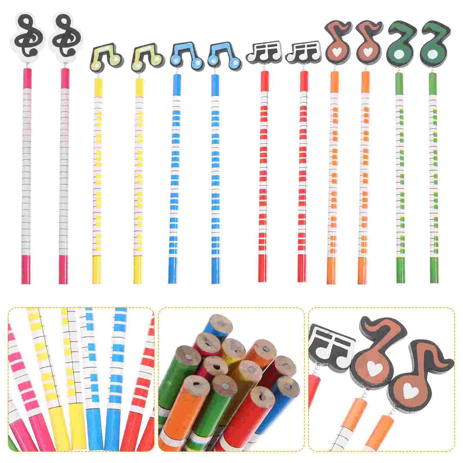 

12 Pcs Wooden Pencilss Wood Birthday Pencils Students Artists Pencils Students Pencils