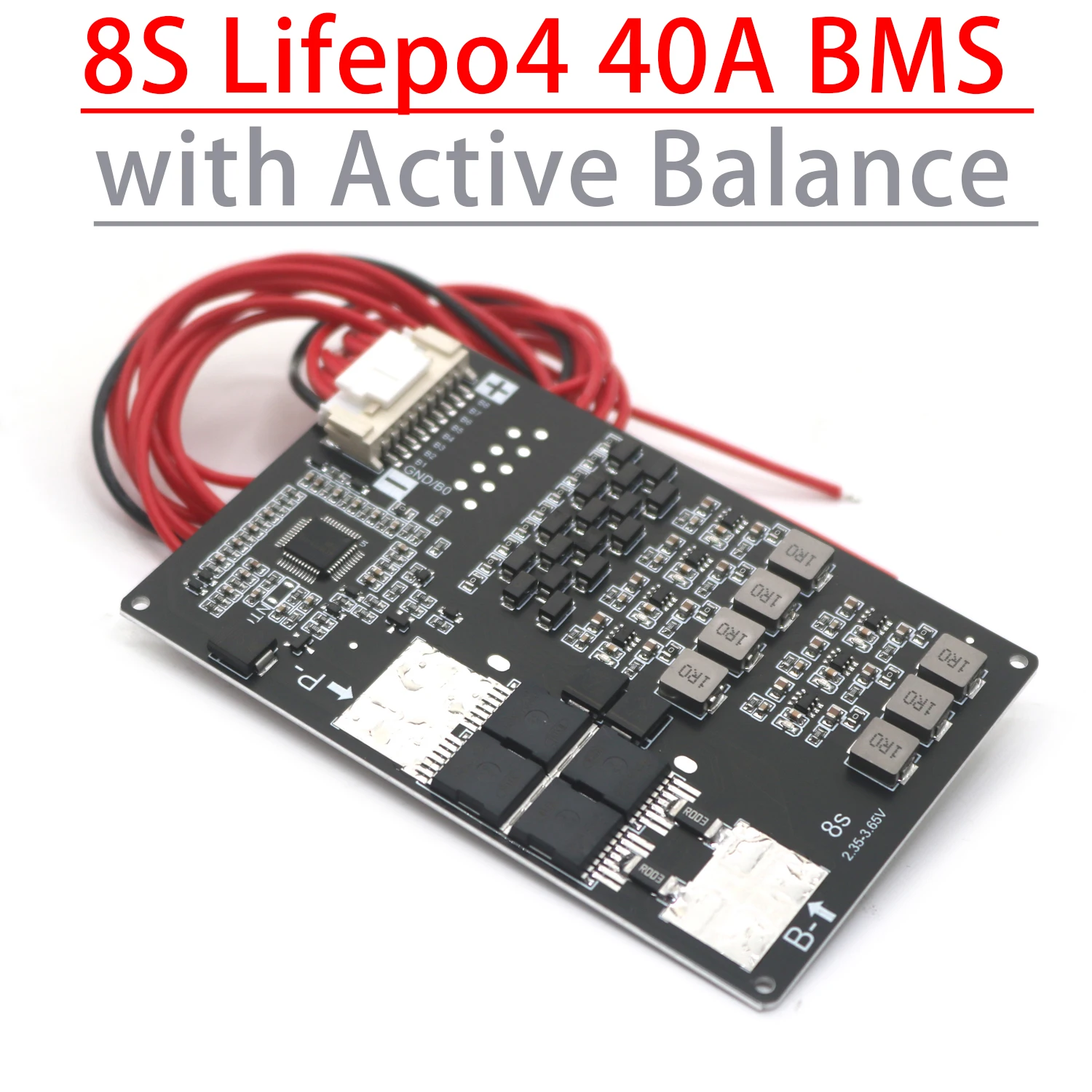 

BMS плата защиты аккумулятора 8S 40A DykbRadio