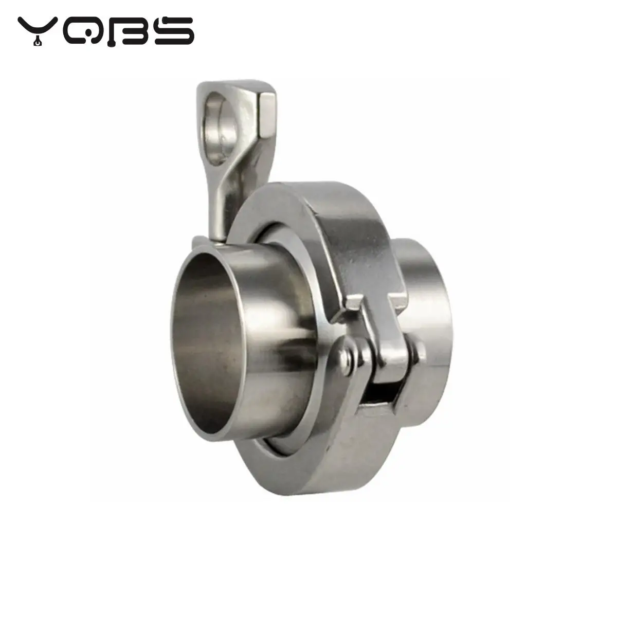 YQBS Triclamp SS Sanitary Flange Pipe  Weld Welding Ferrule Tri Clamp  PTFE  or Silicone Gasket  Stainless Steel SUS SS 304