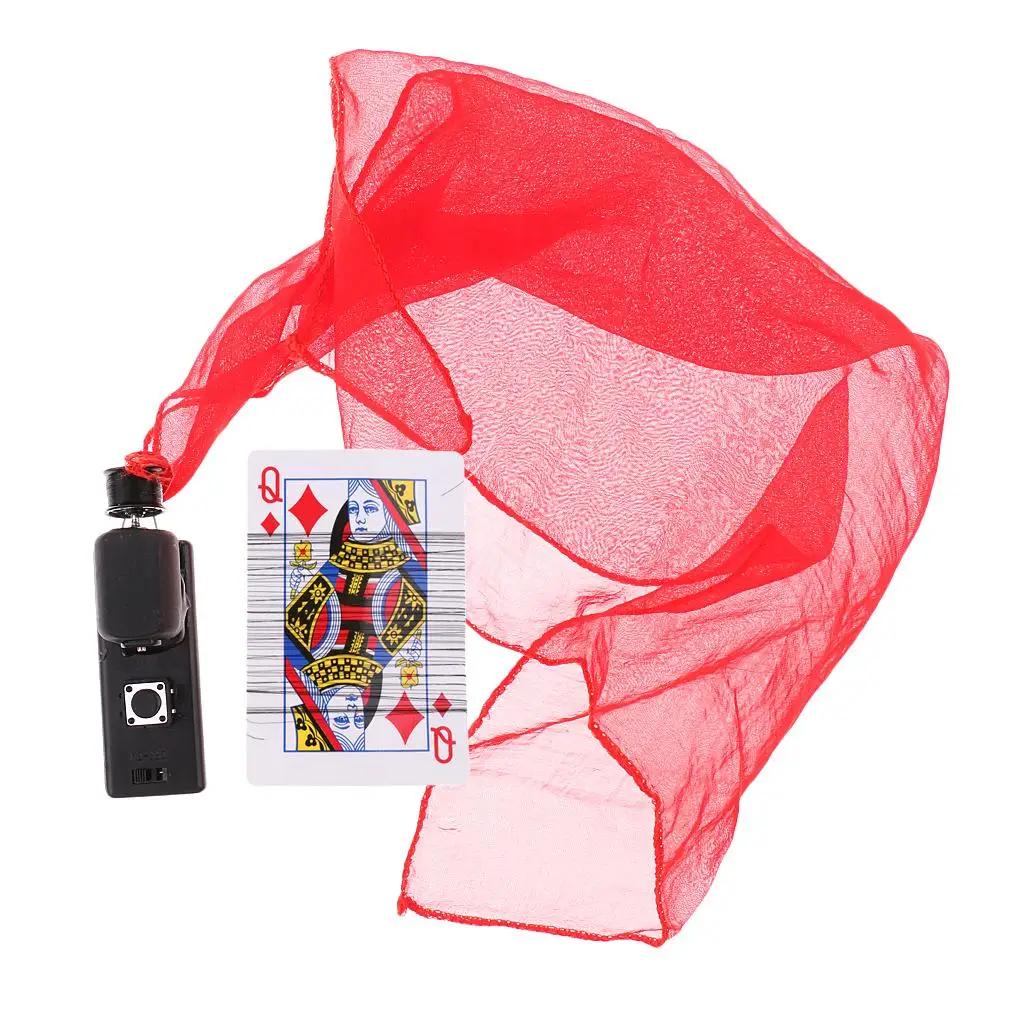 

Flying Silk Poker Power Reel Tricks Prop Show for Magician's Stage