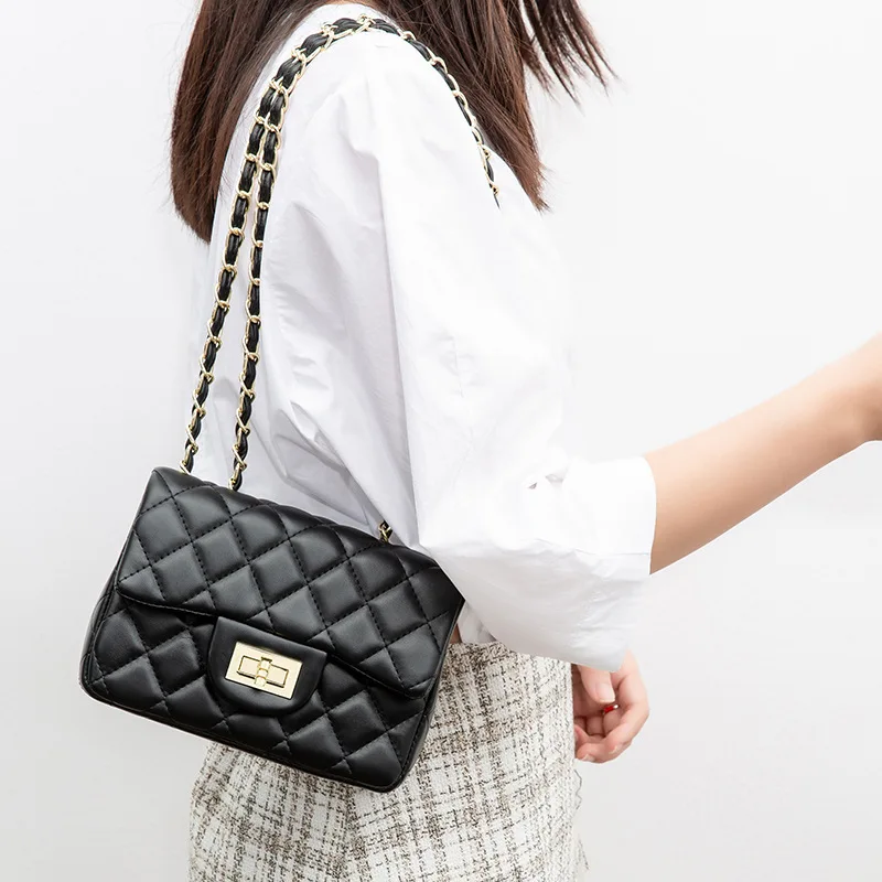 

Mini Rhombus Chain Bag Women's Handbag Shoulder Messenger Bag Small Fragrance Designer Bag