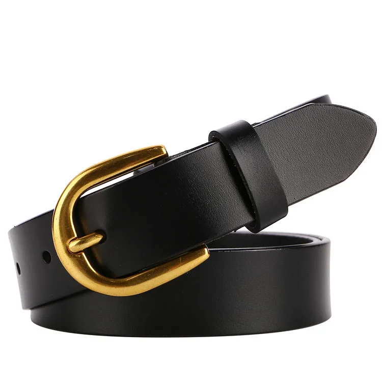 Women's Belt vintage Genuine Leather Belts for Women Fashion high quality cowhide female Belt Woman