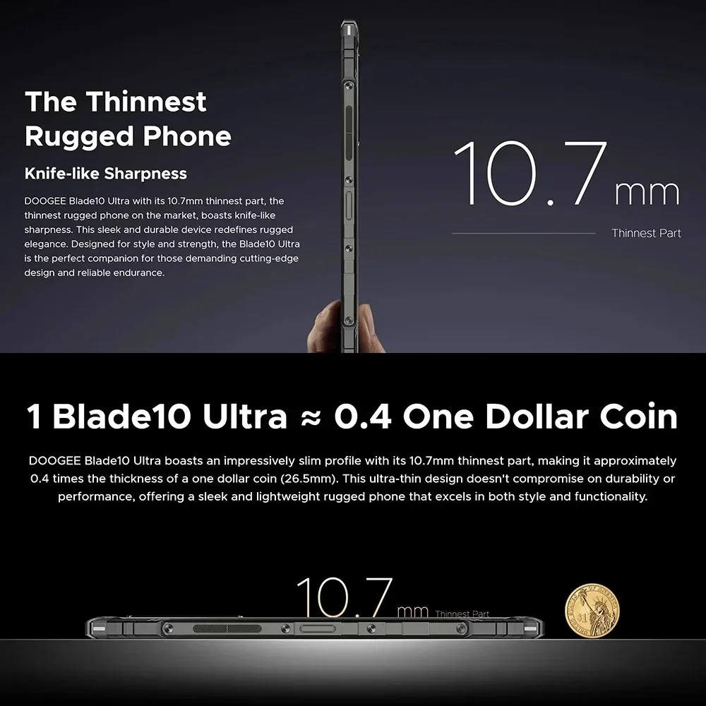 Смартфон DOOGEE Blade 10 4G 6 56 дюйма 8 + 256 ГБ Android 14