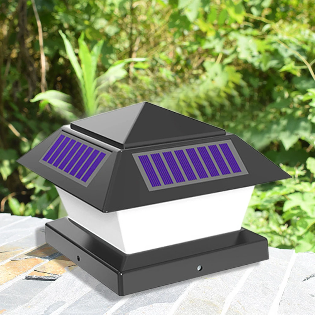 

Solar Fence Light Waterproof Column Head Lamp for Garden Wall Lamp Garden Fence Landscape Light for Gate Garden Decoration