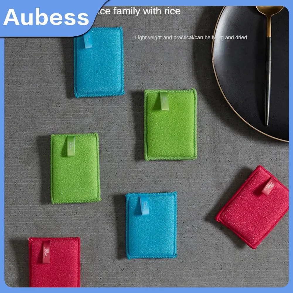 

11×8cm Lunch Box Cleaning Wipe Double-sided Modern Minimalist Washing Dishes Sponge Wipe Convenient To Remove Oil Stains