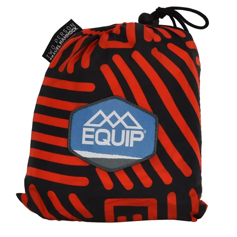 

Quality Durable Camping Travel Hammock with Dark and Hot Print, 1 Person Size 116" L x 59" W, Comfortably Enjoy Outdoor Activity