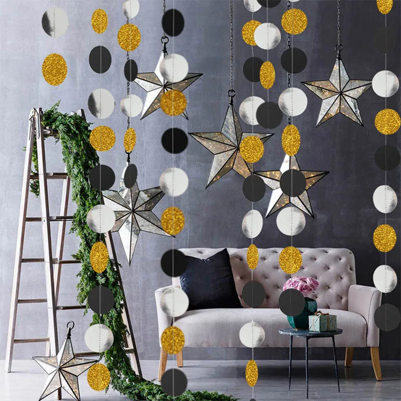 

4M Circle Garlands Birthday Party Wedding Garlands New Arrival Hot Sale High Quality Decoration Baby Shower Hanging Garland