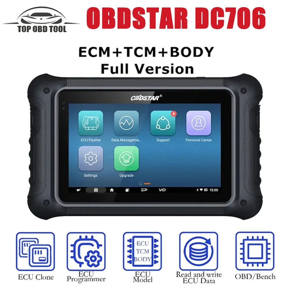 OBDSTAR DC706 ECM TCM Body Vsersion ECU Инструмент для автомобилей и мотоциклов ECM/TCCM/BODY Clone от OBD