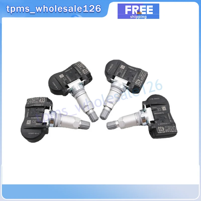 

Комплект Из 4 Датчиков Давления В Шинах TPMS Для Tesla Model 3 S X 2017-2020, 433 МГц, Совместимость С 103460200A, 103460200C