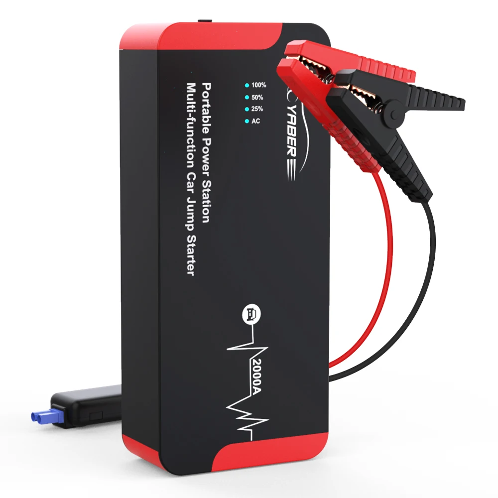 

Yaber YR700 Jump Starter 2000A Emergency Car Jump starter Battery 22000mAh Power Bank Auto Booster 100W Portable AC Car Booster