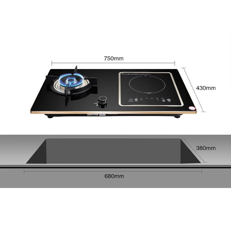 

Electric dual purpose gas stove desktop gas stove dual stove household embedded