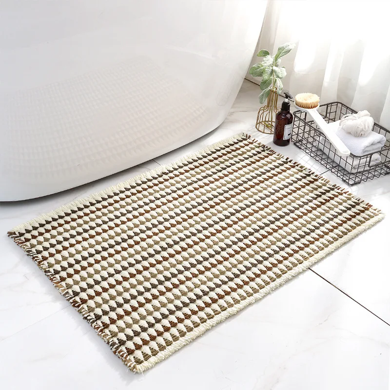 

Plastic Floor Cross-border Bathroom Door Absorbent Mat Anti-skid Simple Household Bedroom Entrance
