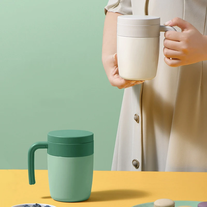 

316 Stainless Steel Seamless Inner Tank Insulation Coffee Cup with Tea Insulated Water Separation Office with Handle Mug