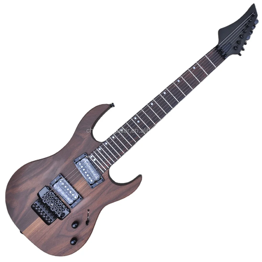 

Flyoung Matte finished 7 Strings Electric Guitar Stringed Instruments Rosewood Veneer Mahogany body Maple Neck