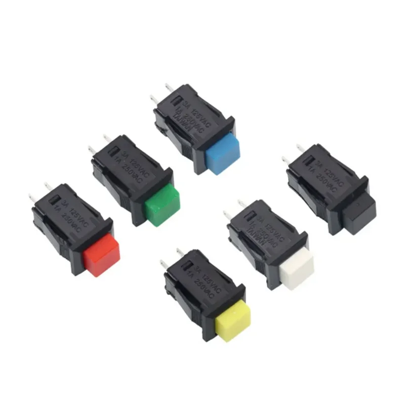 10pcs DS-429 Self-Locking Momentary Switch 3A 125V Push Button