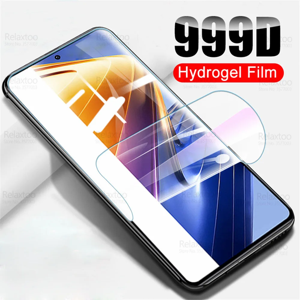2 шт. полностью изогнутая Гидрогелевая пленка для Poco X4 Pro 5G F4 GT M4 4G NFC Poxo M3 X3 F3 F1 F M X 3 4