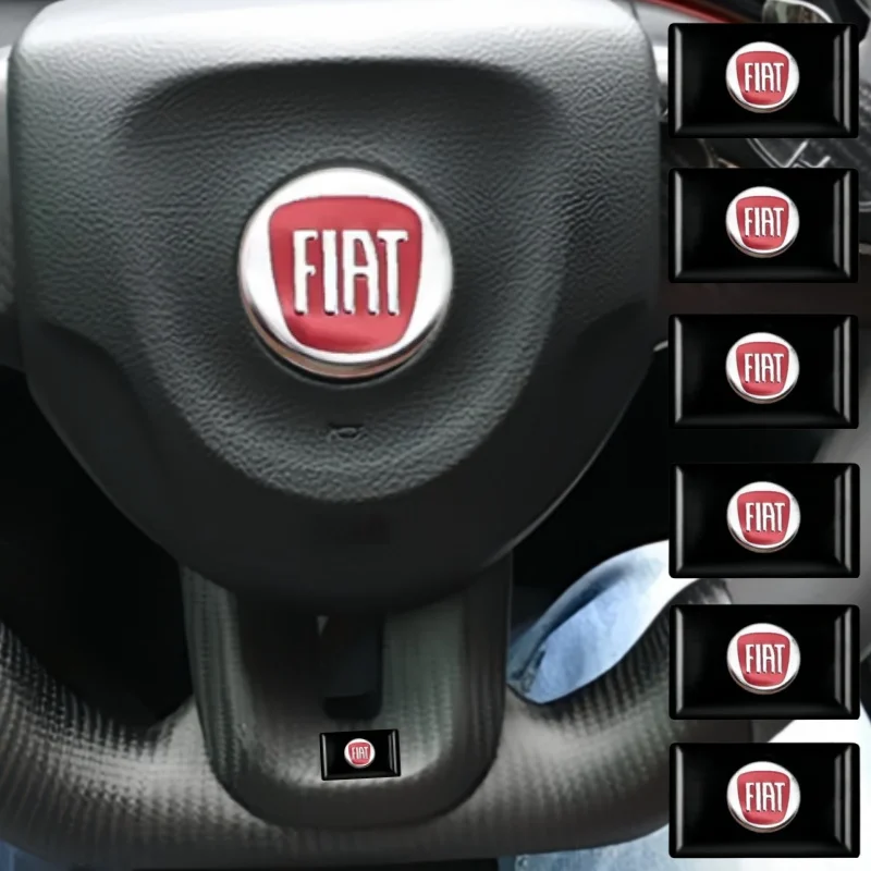 10/20/50 шт. наклейки на руль автомобиля сделай сам значок FIAT аксессуары для Fiat 500 500X