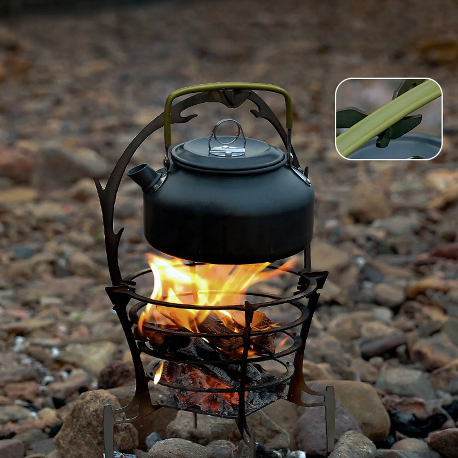 

Портативная Складная горелка из нержавеющей стали для кемпинга, костра для открытого воздуха, костра для камина, двора, сада, барбекю, задне...