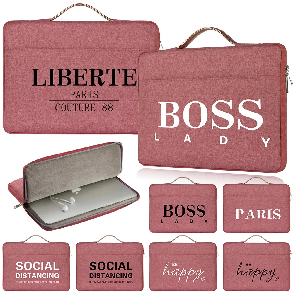 

Laptop Bag for 11 12 13 14 15 Inch Notebook Bag for Macbook Text Universal Portable Briefcase Bag Computer Sleeve Accessories