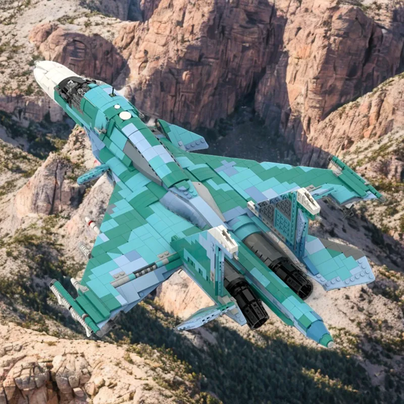 Фото 2218 деталей MOC Creator Expert Sukhoi SU-34 Fullback - Модель в масштабе 1:35, строительные блоки, подарок на Рождество, коллекция на день рождения №2
