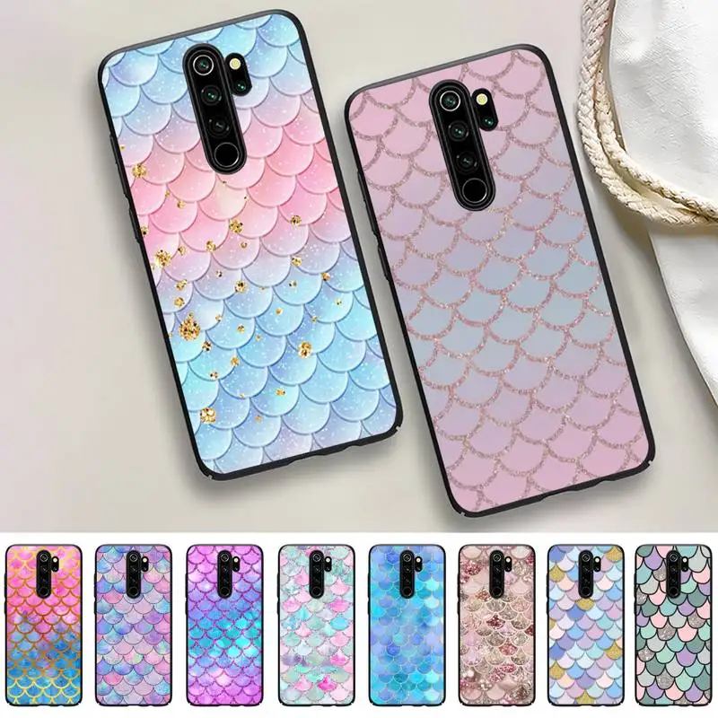 MaiYaCa Mermaid Scale Phone Case for Samsung S20 lite S21 S10 S9 plus for Redmi Note8 9pro for Huawei Y6 cover