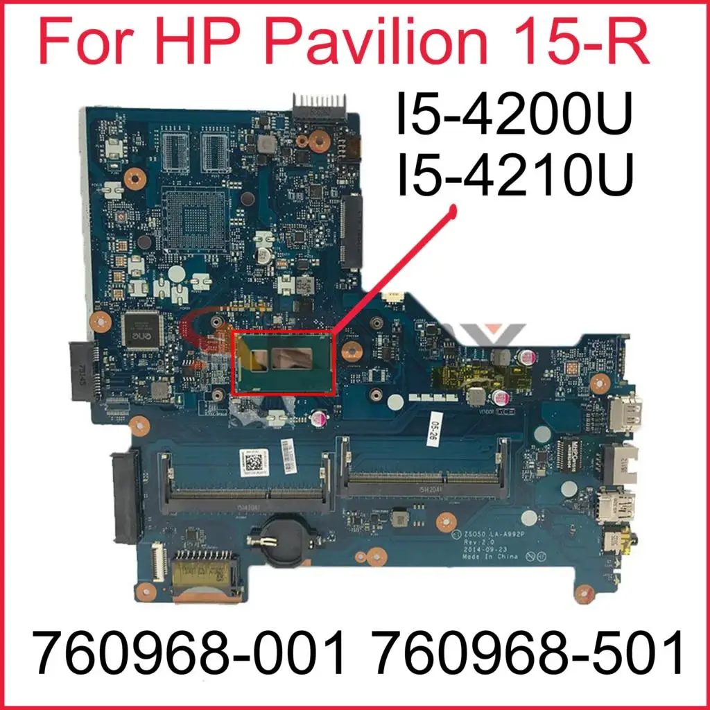 

760968-001 760968-501 760968-601 для ноутбука HP PAVILION 15-R 250 G3, материнская плата ZSO50 стандарта детской яркости 100%, тест