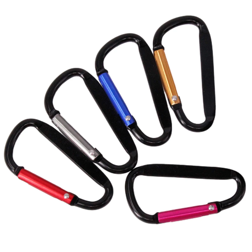 

Flattened Carabiner Carabiner Etc. Hanging Backpacks Aluminum Alloy Anodized D Flattened Durable And Non-fading