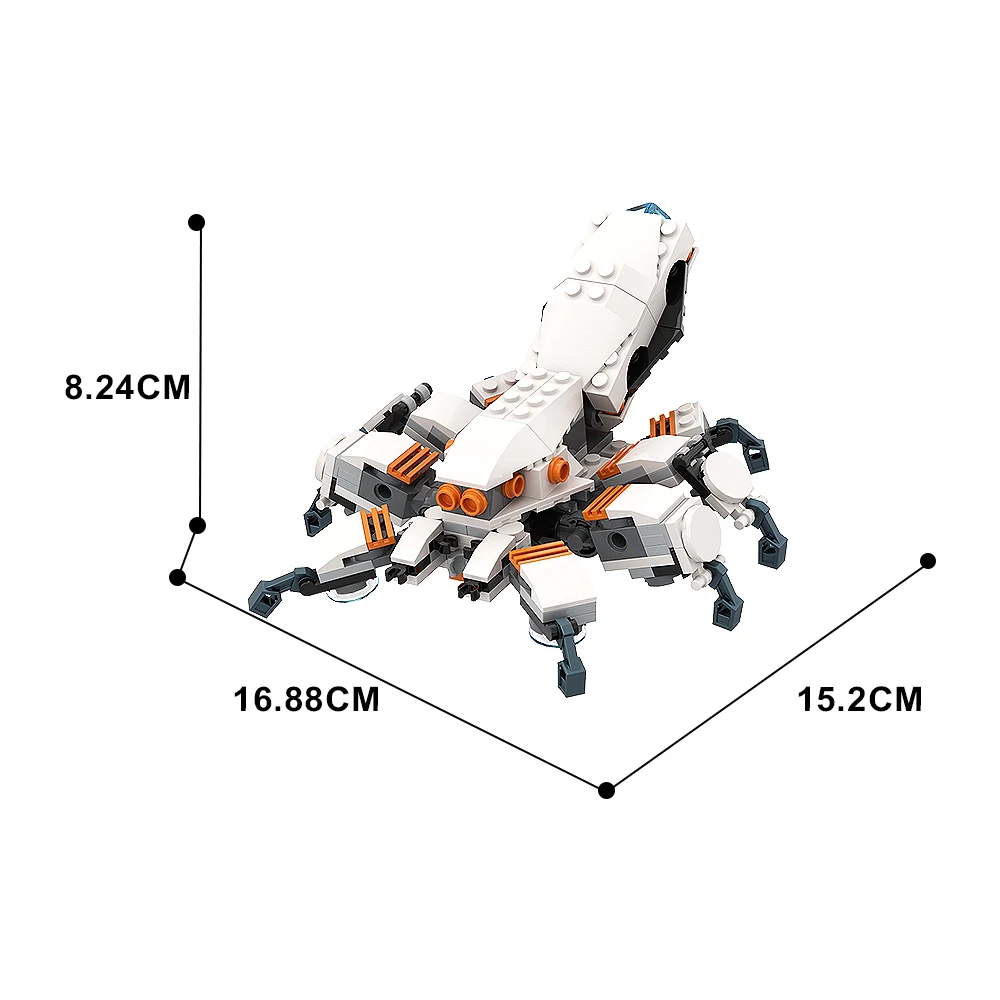 Gobricks MOC Тарантул животные набор строительных блоков черный паук фигурки на