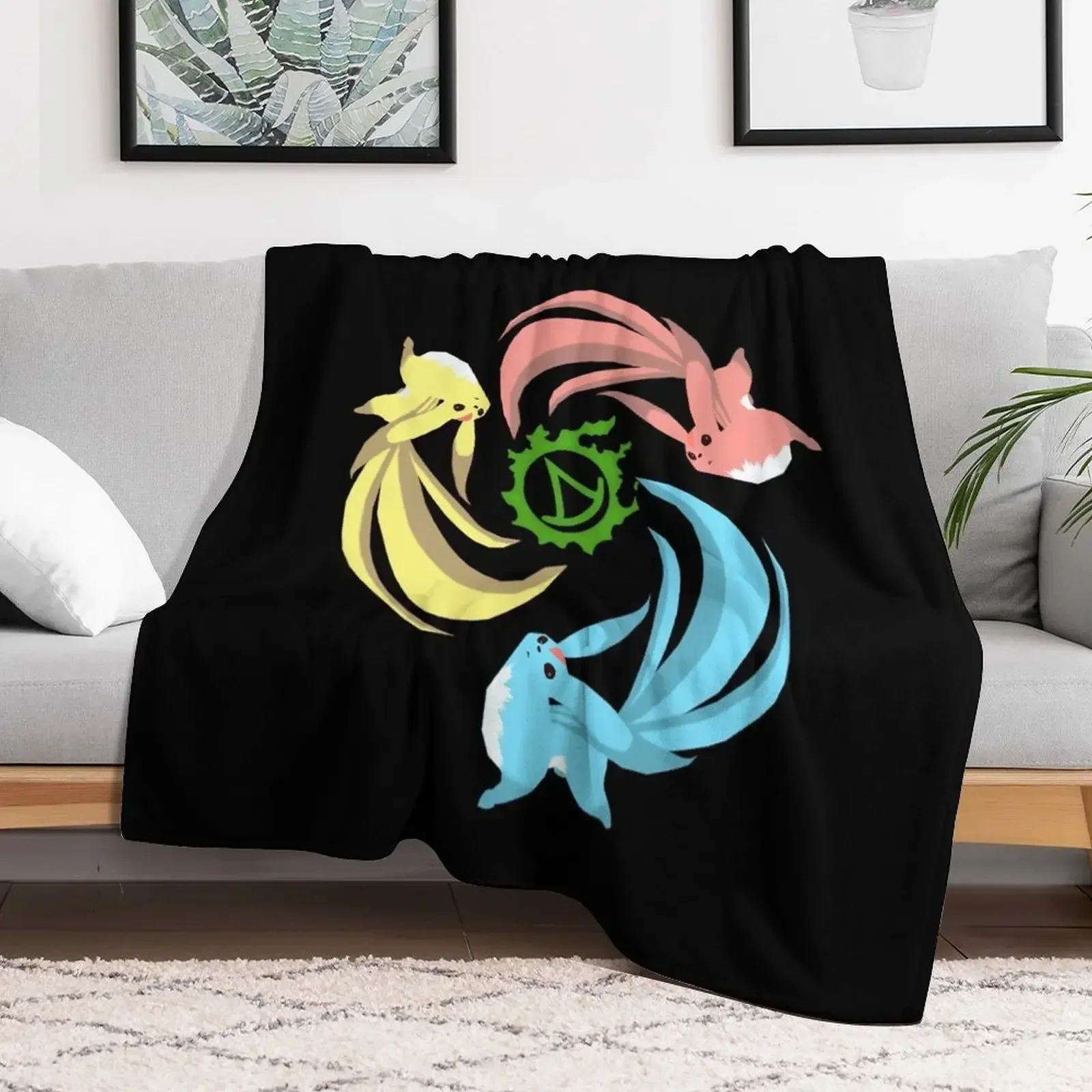 FFXIV Summoner - Одеяло Carbuncles Декоративное одеяло для дивана Пляжные одеяла