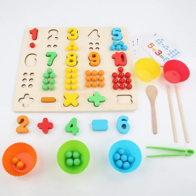 

Wooden Beads Game Montessori Educational Early Learn Children Clip Ball Puzzle Preschool Toddler Toys Kids for Children Gifts