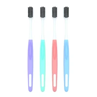 high end quality bamboo charcoal soft bristle toothbrush adult toothbrush family use independent packaging