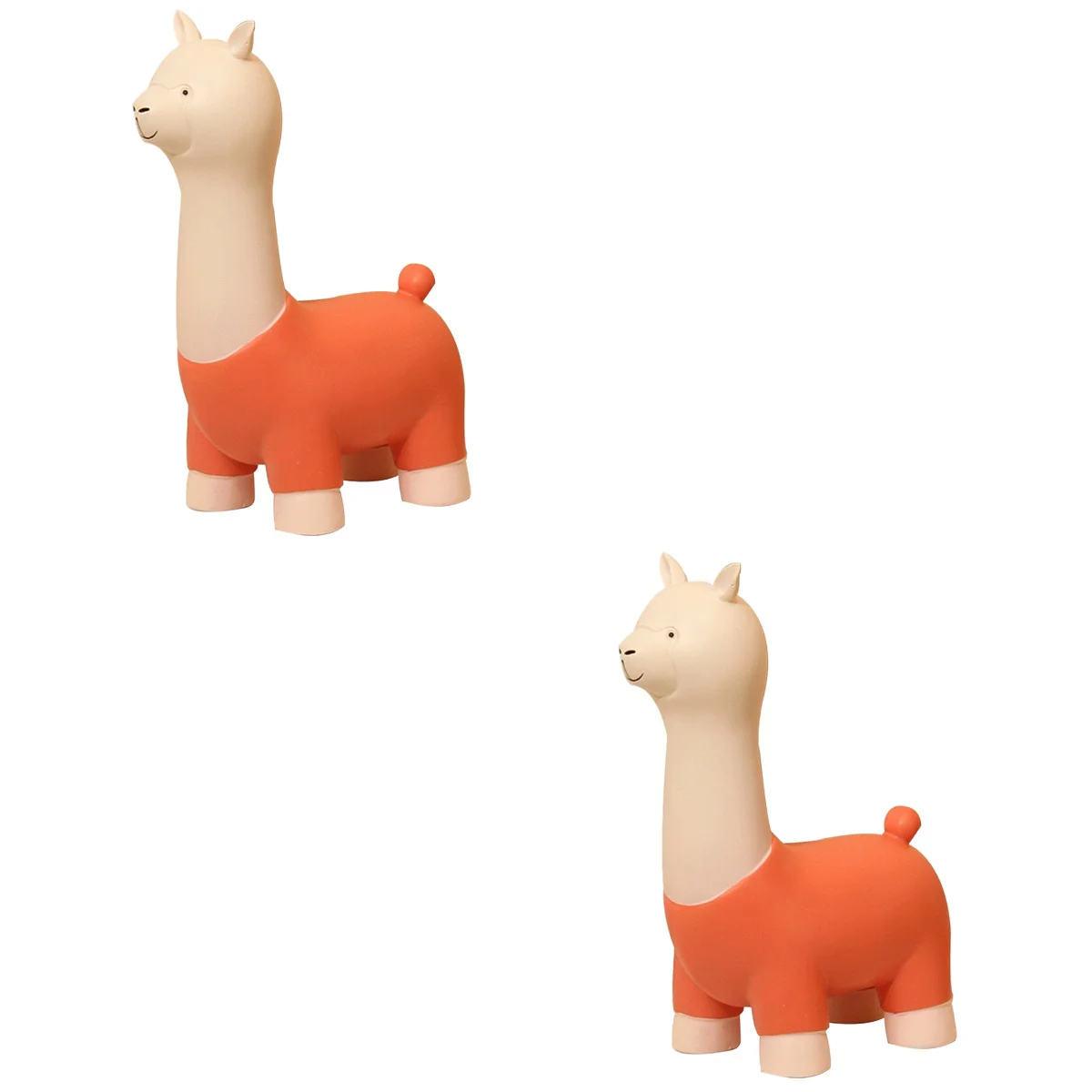 

2pcs Resin Alpaca Figurine Decoration Alpaca Shaped Statue DIY Alpaca Figurine Decor